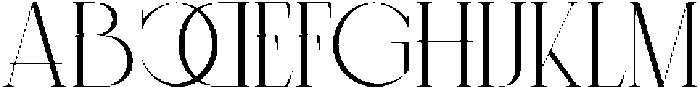 MIT Exileon Regular otf (400) Font UPPERCASE