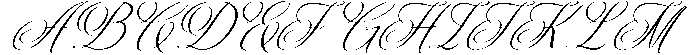 MIT Exileon Script Regular otf (400) Font UPPERCASE