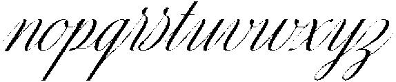 MIT Exileon Script Regular otf (400) Font LOWERCASE