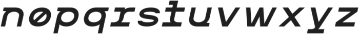 MIT Iculvist Monos Bold Expanded Italic otf (700) Font LOWERCASE