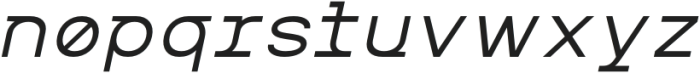 MIT Iculvist Monos Expanded Italic otf (400) Font LOWERCASE