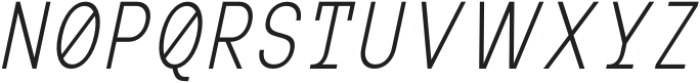 MIT Iculvist Monos Extra Light Condensed Italic otf (200) Font UPPERCASE