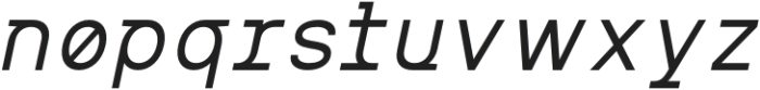 MIT Iculvist Monos Italic otf (400) Font LOWERCASE