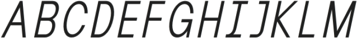 MIT Iculvist Monos Light Condensed Italic otf (300) Font UPPERCASE