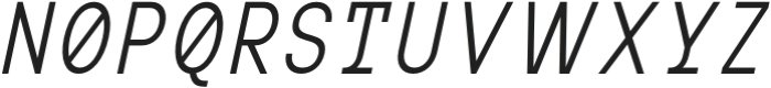 MIT Iculvist Monos Light Condensed Italic otf (300) Font UPPERCASE