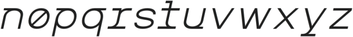 MIT Iculvist Monos Light Expanded Italic otf (300) Font LOWERCASE