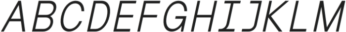 MIT Iculvist Monos Light Italic otf (300) Font UPPERCASE
