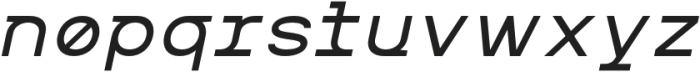 MIT Iculvist Monos Medium Expanded Italic otf (500) Font LOWERCASE