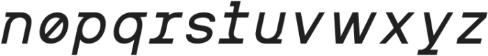 MIT Iculvist Monos Medium Italic otf (500) Font LOWERCASE