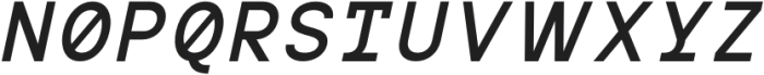 MIT Iculvist Monos Semi Bold Italic otf (600) Font UPPERCASE