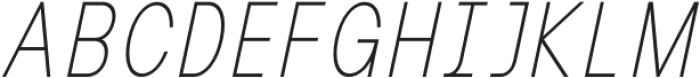 MIT Iculvist Monos Thin Condensed Italic otf (100) Font UPPERCASE