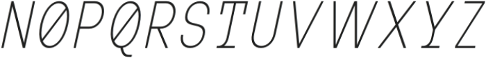 MIT Iculvist Monos Thin Condensed Italic otf (100) Font UPPERCASE