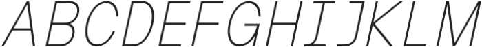 MIT Iculvist Monos Thin Italic otf (100) Font UPPERCASE