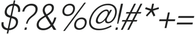 MIT Quailav Extra Light Italic otf (200) Font OTHER CHARS