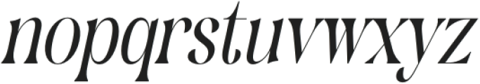 Miagest Italic otf (400) Font LOWERCASE