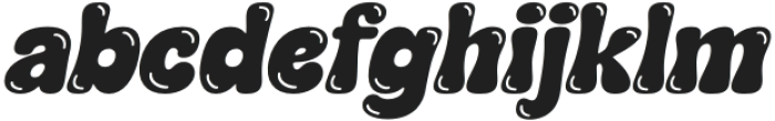 Mianga Italic Buble otf (400) Font LOWERCASE