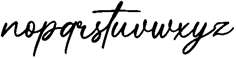 Mickelhokan Regular otf (400) Font LOWERCASE