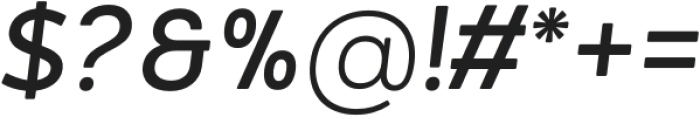 Mickir Italic Semi Bold otf (600) Font OTHER CHARS