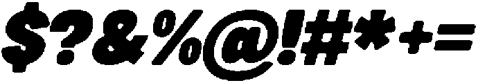 Mickon Bold Slant otf (700) Font OTHER CHARS