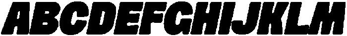 Mickon Bold Slant otf (700) Font UPPERCASE