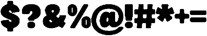 Mickon Bold otf (700) Font OTHER CHARS