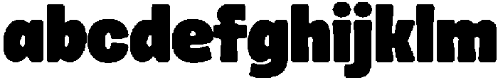 Mickon Bold otf (700) Font LOWERCASE