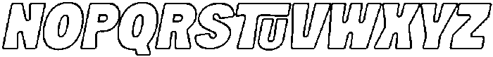Mickon Outline Slant otf (400) Font UPPERCASE