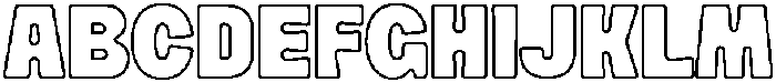 Mickon Outline otf (400) Font UPPERCASE