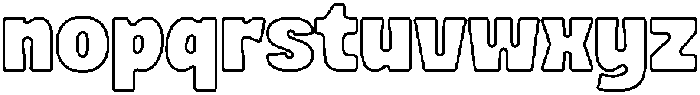 Mickon Outline otf (400) Font LOWERCASE