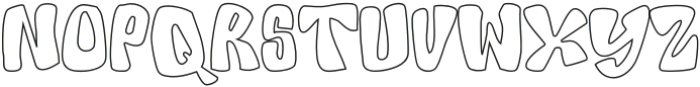 MickySmoki Outline otf (400) Font LOWERCASE