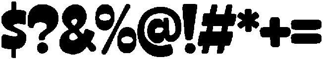 Mickyland Regular otf (400) Font OTHER CHARS