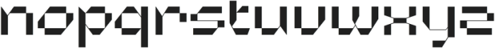 Microbots Regular otf (400) Font LOWERCASE