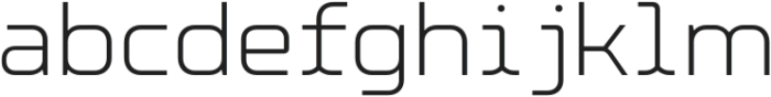 Microchip Light otf (300) Font LOWERCASE