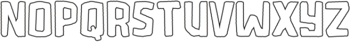 Microlith Cutout Outline otf (400) Font LOWERCASE
