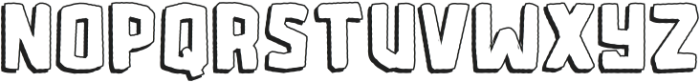 Microlith Cutout Shadow otf (400) Font UPPERCASE