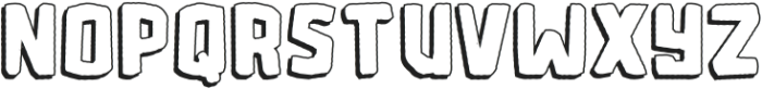 Microlith Cutout Shadow otf (400) Font LOWERCASE