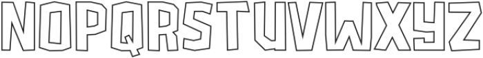 Microlith Outline otf (400) Font LOWERCASE