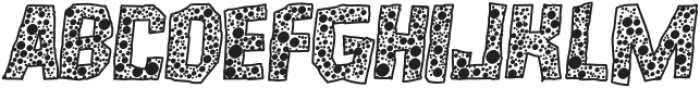 Microlith Spotty Italic otf (400) Font UPPERCASE