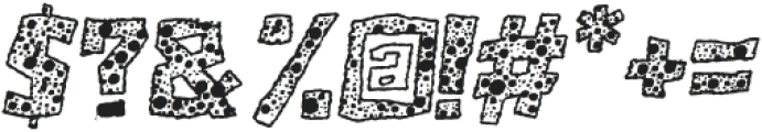 Microlith Spotty Rough Italic otf (400) Font OTHER CHARS