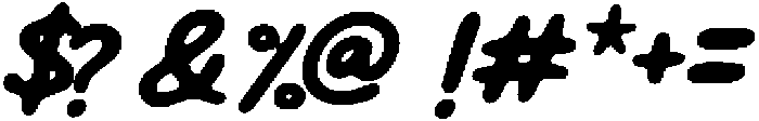 Midable Blur otf (400) Font OTHER CHARS