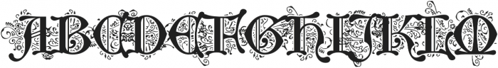 Middle Ages Deco otf (400) Font UPPERCASE