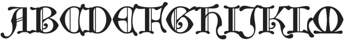 Middle Ages otf (400) Font UPPERCASE