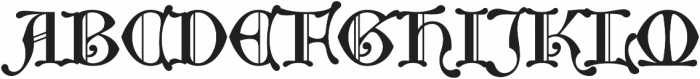 Middle Ages ttf (400) Font UPPERCASE