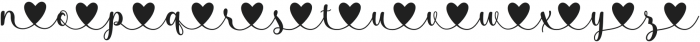 Middle Heart Style Regular otf (400) Font UPPERCASE