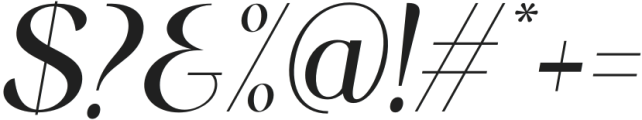 Midland Luxury Italic Semi Bold otf (600) Font OTHER CHARS