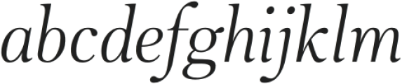 Midnight Edition Light Italic otf (300) Font LOWERCASE