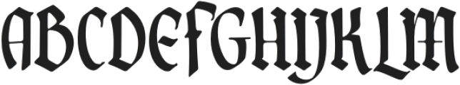Midnight Flame Gothic otf (400) Font UPPERCASE