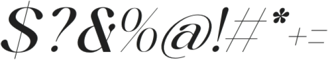 Midnight Goyage Italic otf (400) Font OTHER CHARS