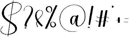 Midnight Regular otf (400) Font OTHER CHARS