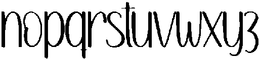 Midnight Regular otf (400) Font LOWERCASE